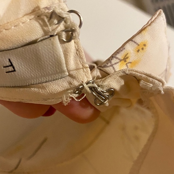 FRNCH Cream and Yellow Floral Blouse - Picture 3 of 3